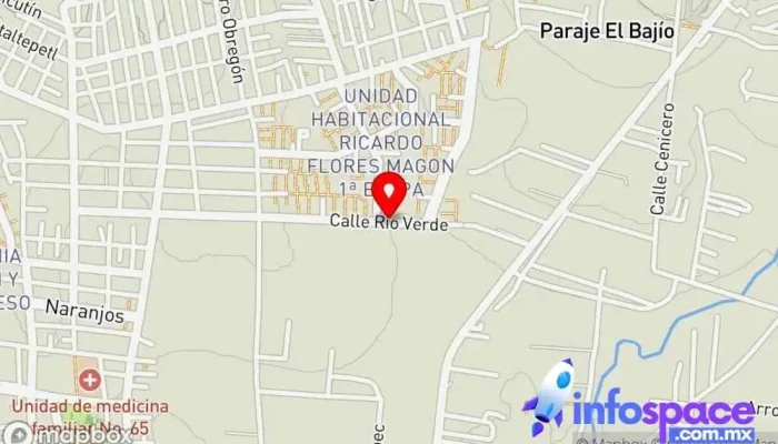 mapa de Terminal choferes del sur Primera Etapa Estación de autobuses, Agencia de alquiler de autobuses en Oaxaca de Juárez