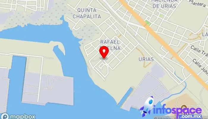 mapa de Terminal Cocos Juarez Oficinas de empresa en Mazatlán