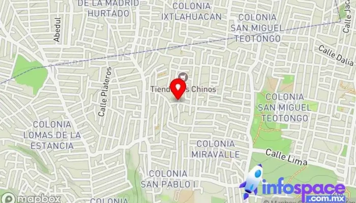 mapa de Terminal Colonia Miguel de la Madrid Bus stop en Ciudad de México