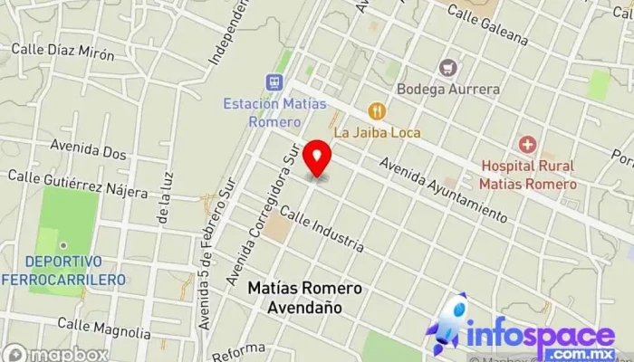 mapa de TERMINAL CRISTOBAL COLON Agencia de viajes en Matías Romero Avendaño