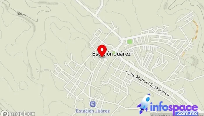 mapa de Terminal de autobús para viajar Servicio de transporte en San Juanito