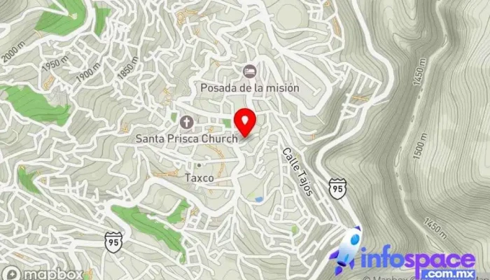 mapa de Terminal de Autobuses Costa Line Empresa de autobuses en Taxco de Alarcón