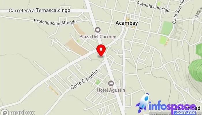 mapa de Terminal de Autobuses de Acambay Servicio de transporte en Villa de Acambay de Ruíz Castañeda