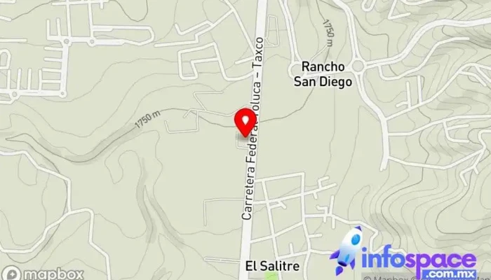 mapa de Terminal de Autobuses de Ixtapan de la Sal Estación de autobuses en Ixtapan de la Sal