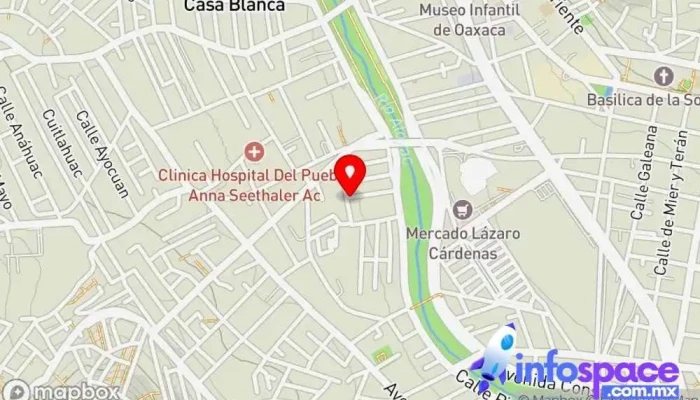 mapa de Terminal de autobuses de Santiago textitlan Estación de carga de teléfonos móviles en Oaxaca de Juárez
