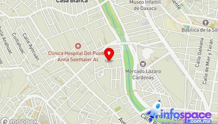 mapa de Terminal de Autobuses de Santiago Textitlán S.A. de  en Oaxaca de Juárez