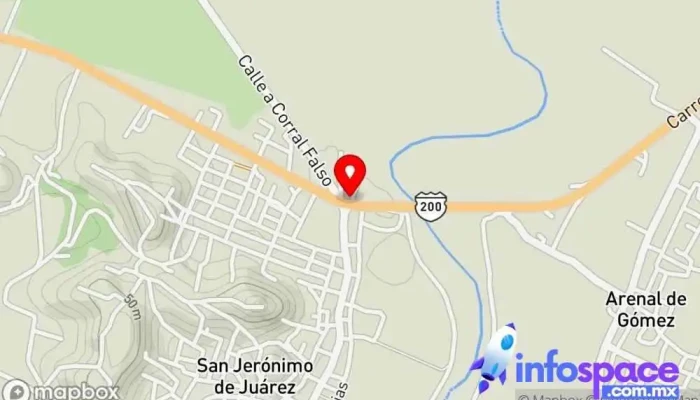 mapa de Terminal de Autobuses Estrella de Oro Empresa de autobuses en San Jerónimo de Juárez