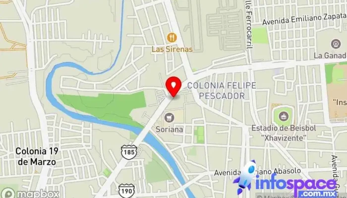 mapa de Terminal de Autobuses Fletes y Pasajes Estación de autobuses en Juchitán de Zaragoza