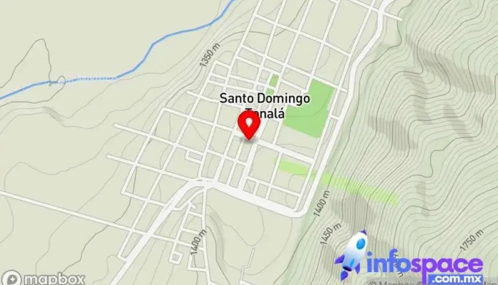 mapa de Terminal de Autobuses Servicio de transporte en Santo Domingo Tonalá
