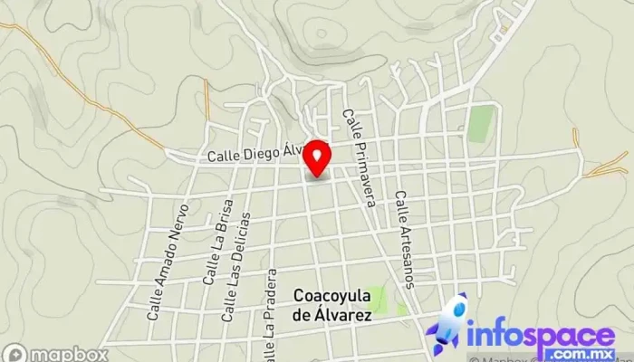 mapa de Terminal de autobuses Servicio de taxis en Coacoyula de Álvarez