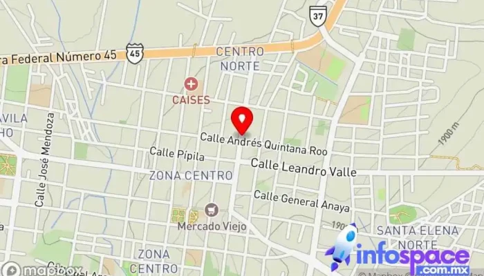 mapa de Terminal De Autobuses Empresa de autobuses en Apaseo el Alto