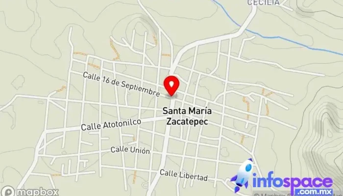 mapa de Terminal De Autobuses OCC Agencia expendedora de billetes de autobús en Santa María Zacatepec