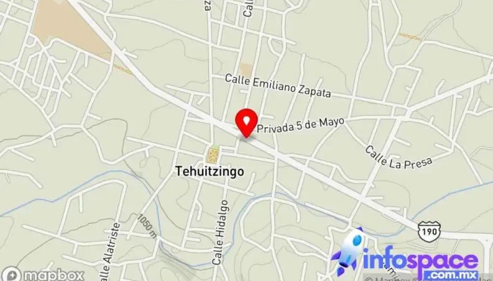 mapa de Terminal de Autobuses ORO Tehuitzingo Empresa de autobuses en Tehuitzingo