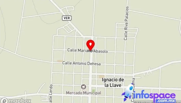 mapa de Terminal de Autobuses Rápidos de la Mixtequilla Empresa de autobuses en Ignacio de la Llave