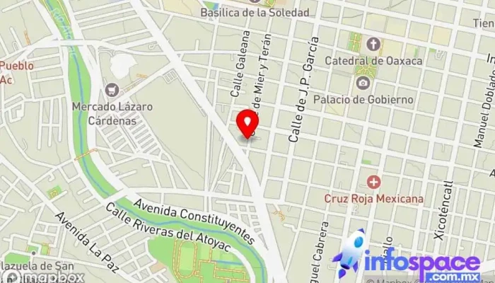mapa de Terminal de Autobuses San Antonino el Alto Servicio de transporte en Oaxaca de Juárez