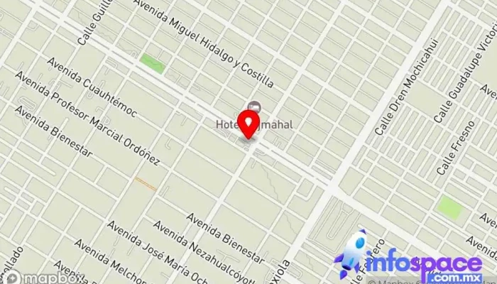mapa de Terminal de Autobuses TAP Los Mochis Agencia expendedora de billetes de autobús, Parada para camiones en Los Mochis