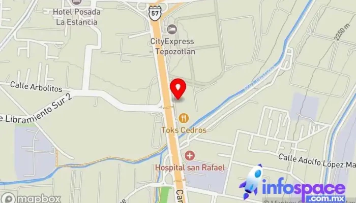 mapa de Terminal De Autobuses Tepotzotlán Estación de autobuses en Tepotzotlán