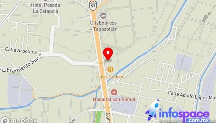 mapa de Terminal de autobuses Tepotzotlán Empresa de autobuses en Tepotzotlán