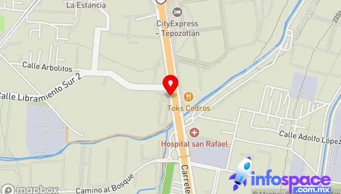 mapa de Terminal de Autobuses Tepotzotlán Bus stop en Tepotzotlán