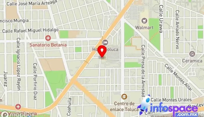 mapa de Terminal de Autobuses Toluca Estación de autobuses en Toluca de Lerdo