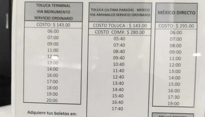 Terminal De Autobuses Valle De Bravo -  Abierto Ahora - Valle de Bravo