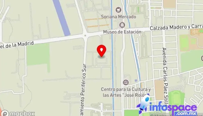 mapa de Terminal De Autobuses Zapotlan Agencia de alquiler de autobuses, Agencia expendedora de billetes de autobús en Cdad. Guzmán