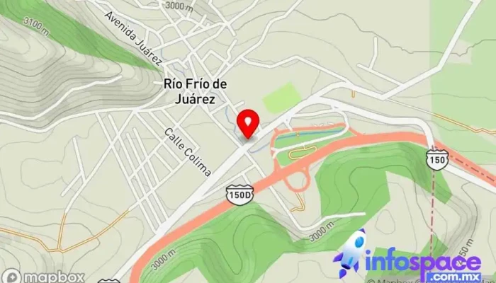 mapa de Terminal De Autotransportes Huejotzingo Unidos Rio Frio Parada de transporte público en Río Frío de Juárez