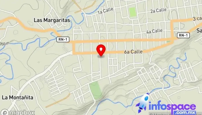 mapa de Terminal de Buses Servicio de transporte en 6a Avenida
