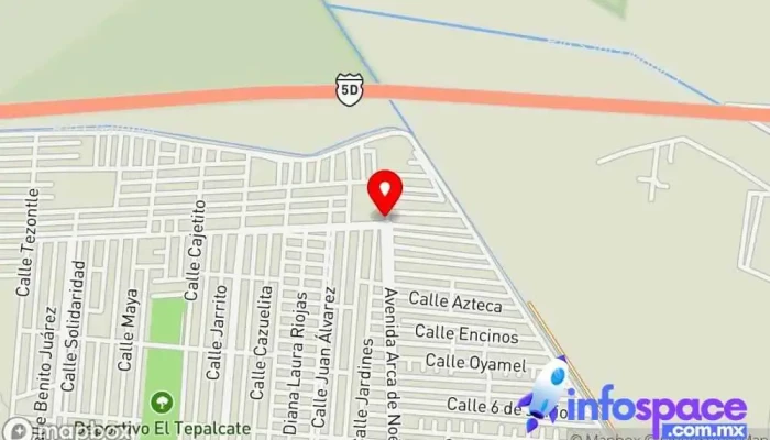 mapa de Terminal de camiones Granjas Acuitlapilco Servicio de transporte en Chimalhuacán