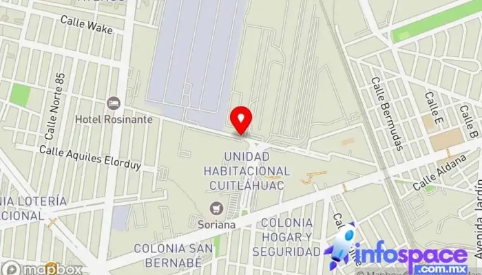 mapa de Terminal de Carga Pantaco Bus stop en Ciudad de México