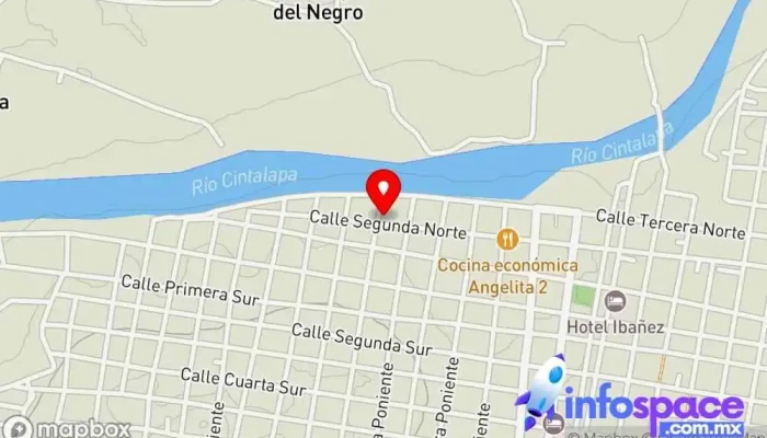 mapa de Terminal de Corto Recorrido Servicio de transporte en Cintalapa