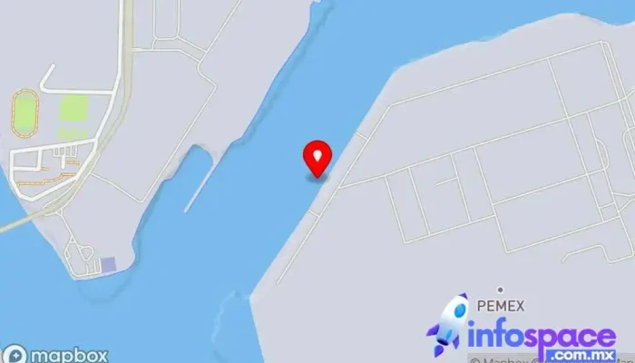 mapa de Terminal de Fluídos Puerto marítimo en Cdad. Lázaro Cárdenas