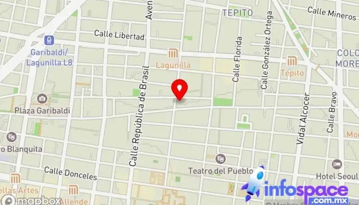 mapa de Terminal De Huicho Empresa de transporte por camión en Cuauhtémoc, Ciudad de México