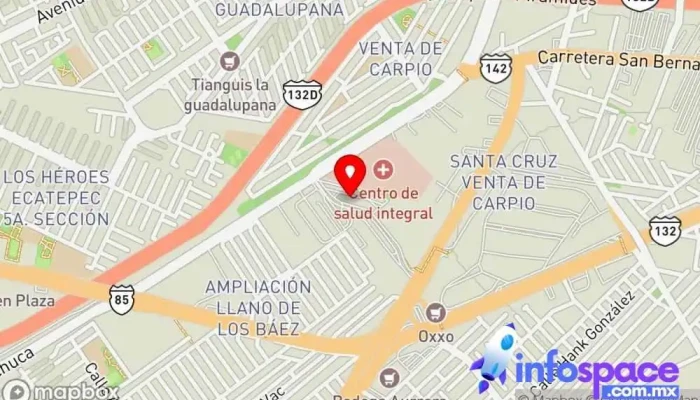 mapa de Terminal De Mexibus Central De Abastos Estación de autobuses en Ecatepec de Morelos