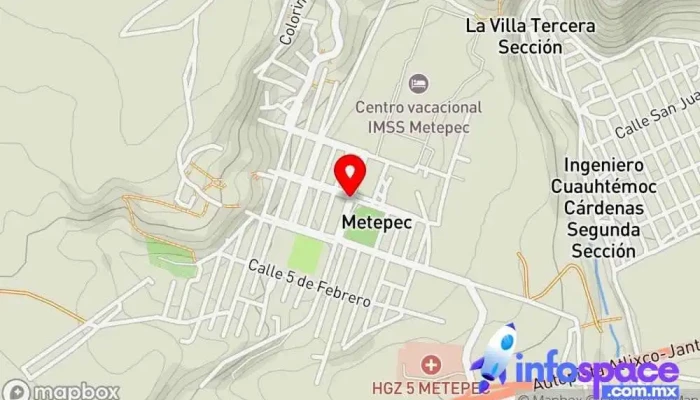 mapa de Terminal de microbúses Metepec Servicio de transporte en Atlixco