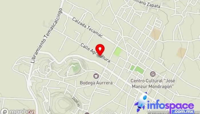 mapa de Terminal de Temascalcingo Estación de autobuses en El Oro