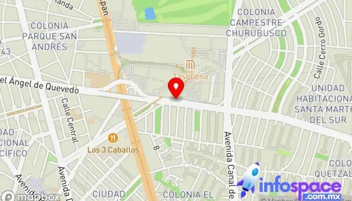 mapa de Terminal del Sur Bus stop en Ciudad de México