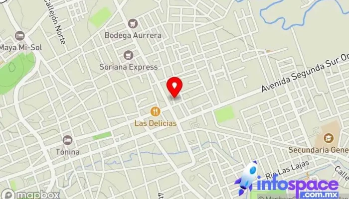mapa de Terminal Dos Lagunas coloradas Servicio de envíos en Sta Lucia