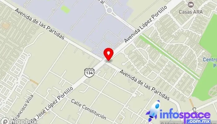mapa de Terminal El Árbol Parada para camiones en San Nicolás Tolentino