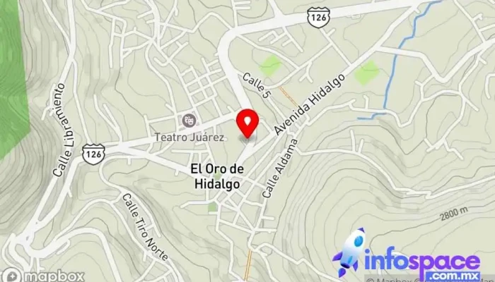 mapa de Terminal El Oro Estación de autobuses en El Oro de Hidalgo