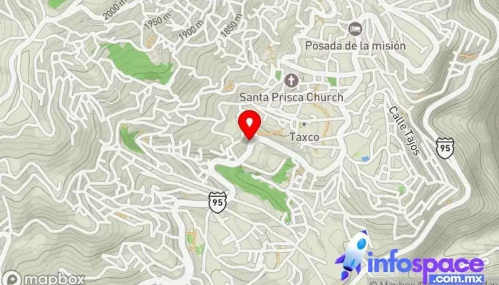 mapa de Terminal Estrella de Oro Taxco Empresa de autobuses en Taxco de Alarcón