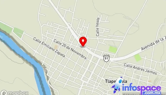 mapa de Terminal Estrella de Oro Tlapehuala Empresa de autobuses en Tlapehuala