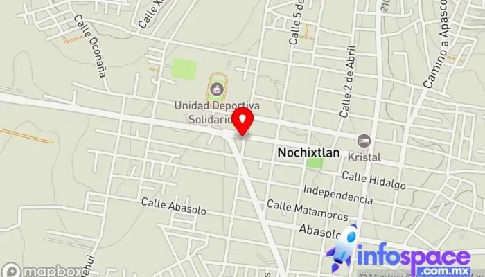 mapa de Terminal FYPSA Nochixtlán Empresa de autobuses en Asunción Nochixtlán