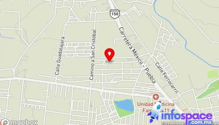 mapa de Terminal independientes Servicio de transporte en San Martín Texmelucan de Labastida
