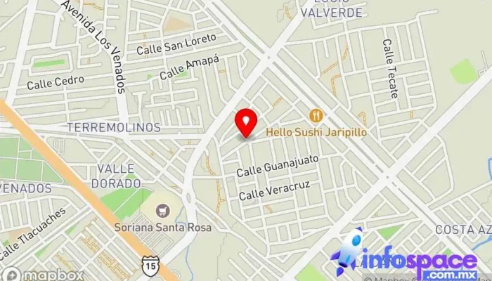 mapa de Terminal Inf. CONCHI Servicio de transporte, Fundación en Mazatlán