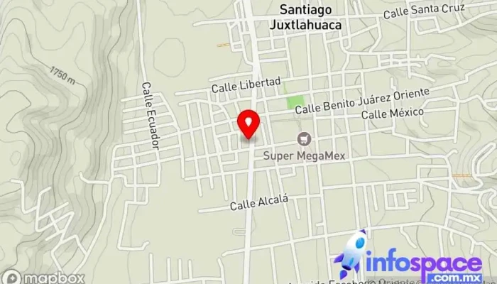 mapa de Terminal juxtlahuaca autobuses del boquerón Servicio de transporte en Santiago Juxtlahuaca