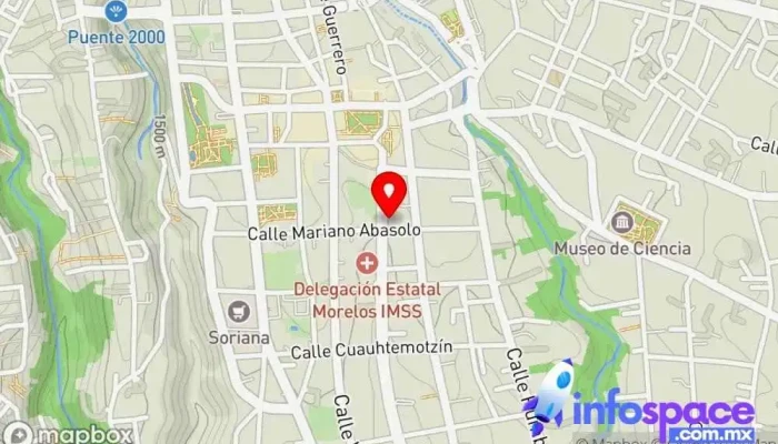 mapa de Terminal Hospital en Cuernavaca