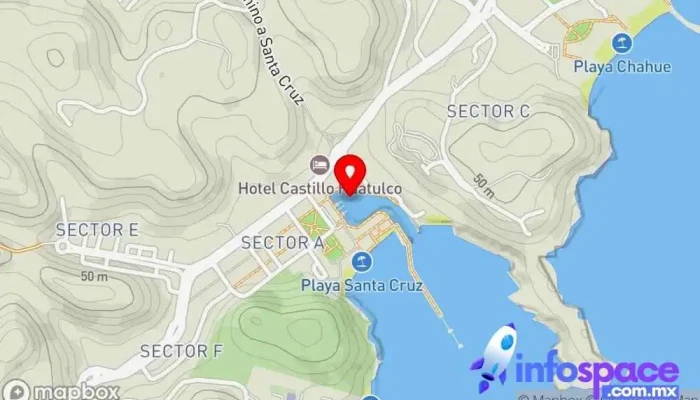 mapa de Terminal marina Aparcamiento en Crucecita