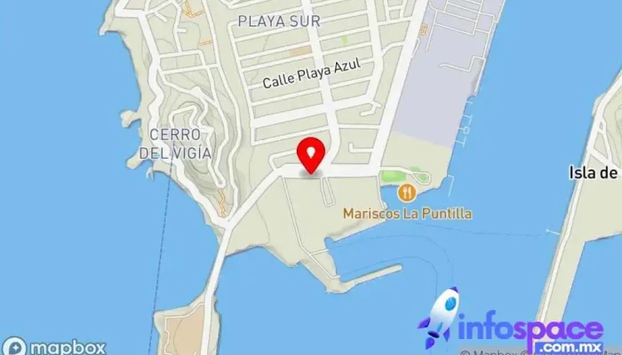 mapa de Terminal Marítima Mazatlán Autoridad portuaria en Mazatlán