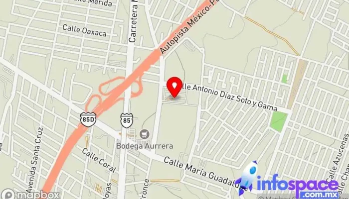 mapa de Terminal Mexibús Ojo de Agua, Tecámac. Servicio de transporte en Ojo de Agua